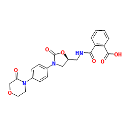 (S)-2-(((2-Oxo-3-(4-(3-Oxomorpholino)Phenyl)Oxazolidin-5-Yl)Methyl)Carbamoyl)Benzoic Acid Structure