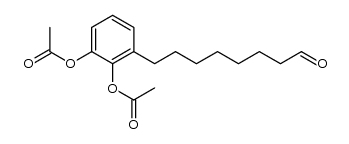 3-(8-oxooctyl)catechol diacetate Structure