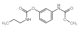 [3-(methoxycarbonylamino)phenyl] N-propylcarbamate structure