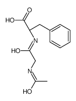 (2S)-2-[(2-acetamidoacetyl)amino]-3-phenylpropanoic acid结构式