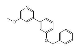 3-[3-(Benzyloxy)phenyl]-5-Methoxypyridine结构式