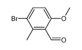 3-bromo-6-methoxy-2-methylbenzaldehyde Structure