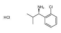 (R)-1-(2-chlorophenyl)-2-Methylpropan-1-amine hydrochloride structure