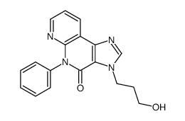 3-(3-hydroxypropyl)-5-phenylimidazo[4,5-c][1,8]naphthyridin-4-one Structure