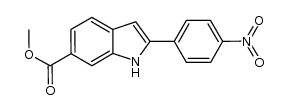 methyl 2-(4-nitrophenyl)-1H-indole-6-carboxylate Structure