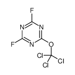 2,4-difluoro-6-(trichloromethoxy)-1,3,5-triazine Structure