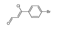 3-(4-bromophenyl)-3-chloroprop-2-enal结构式