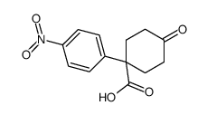 1-(4-Nitrophenyl)-4-oxocyclohexanecarboxylic acid结构式