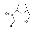 Ethanone, 2-chloro-1-[tetrahydro-5-(methoxymethyl)-2-furanyl]-, (2S-cis)- (9CI) structure