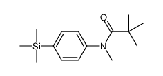 N,2,2-Trimethyl-N-[4-(trimethylsilyl)phenyl]propanamide结构式