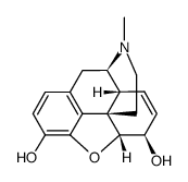 (5alpha,6beta)-7,8-didehydro-4,5-epoxy-17-methylmorphinan-3,6-diol structure