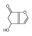 4-hydroxy-4,5-dihydrocyclopenta[b]furan-6-one Structure