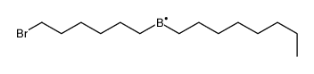 6-bromohexyl(octyl)boron Structure