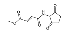 (E)-4-[(2,5-Dioxocyclopentyl)amino]-4-oxo-2-butenoic acid methyl ester Structure