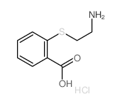 Benzoic acid,2-[(2-aminoethyl)thio]-, hydrochloride (1:1) structure