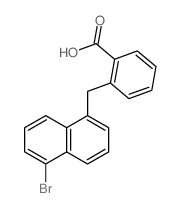 Benzoic acid,2-[(5-bromo-1-naphthalenyl)methyl]-结构式