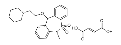 (E)-but-2-enedioic acid,6-methyl-11-(2-piperidin-1-ylethoxy)-11H-benzo[c][1,2]benzothiazepine 5,5-dioxide Structure