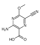 Pyrazinecarboxylic acid, 3-amino-6-cyano-5-methoxy- (9CI) Structure