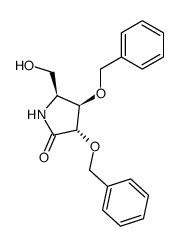 (3S,4R,5S)-3,4-dibenzyloxy-5-hydroxymethyl-pyrrolidin-2-one Structure