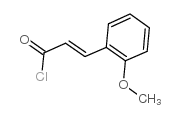 (E)-3-(2-methoxyphenyl)prop-2-enoyl chloride结构式