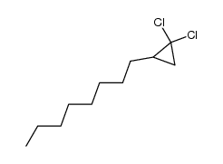 1,1-dichloro-2-octyl cyclopropane Structure