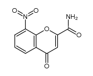 8-nitro-4-oxo-4H-1-benzopyran-2-carboxamide Structure