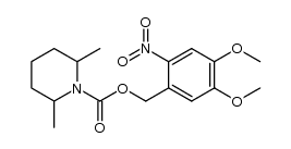 N-{[(4,5-dimethoxy-2-nitrobenzyl)oxy]carbonyl} 2,6-dimethylpiperidine Structure