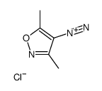 3,5-dimethyl-1,2-oxazole-4-diazonium,chloride Structure