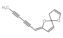 1,6-Dioxaspiro[4.4]nona-2,8-diene,7-(2,4-hexadiyn-1-ylidene)-结构式