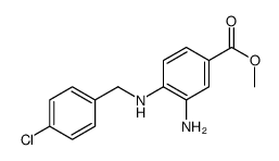 methyl 3-amino-4-[(4-chlorophenyl)methylamino]benzoate Structure