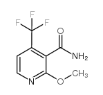 2-Methoxy-4-(trifluoromethyl)pyridine-3-carboxamide Structure