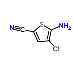 5-Amino-4-chloro-2-thiophenecarbonitrile Structure