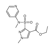 ethyl 1-methyl-3-(methyl-pyridin-3-yl-sulfamoyl)pyrazole-4-carboxylate Structure