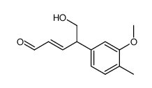 (E)-5-hydroxy-4-(3-methoxy-4-methylphenyl)pent-2-enal Structure