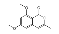 6,8-dimethoxy-3-methyl-1H-isochromen-1-one结构式