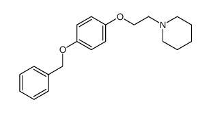 1-[2-(4-benzyloxyphenoxy)ethyl]piperidine structure