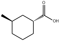 (1R,3R)-3-Methyl-cyclohexanecarboxylic acid Structure