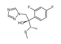 (2R,3S)-2-(2,4-difluorophenyl)-3-(methylthio)-1-(1H-1,2,4-triazol-1-yl)butan-2-ol结构式