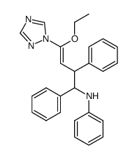 ((Z)-4-Ethoxy-1,2-diphenyl-4-[1,2,4]triazol-1-yl-but-3-enyl)-phenyl-amine Structure