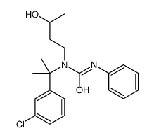 1-[2-(3-chlorophenyl)propan-2-yl]-1-(3-hydroxybutyl)-3-phenylurea Structure