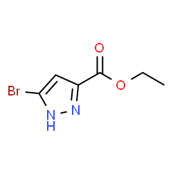 3-溴-1H-吡唑-5-羧酸乙酯结构式