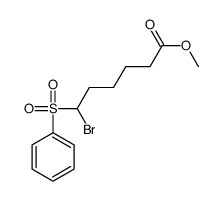 methyl 6-(benzenesulfonyl)-6-bromohexanoate结构式