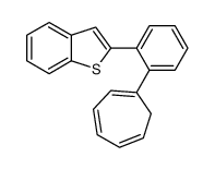 2-(2-cyclohepta-1,3,5-trien-1-ylphenyl)-1-benzothiophene Structure