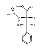 Methyl (2R*,3R*)-2-(acetylamino)-3-hydroxy-3-phenylpropanoate Structure