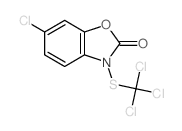 2(3H)-Benzoxazolone,6-chloro-3-[(trichloromethyl)thio]- structure