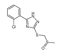 5-(2-chlorophenyl)-3-(methylsulfinylmethylsulfanyl)-1H-1,2,4-triazole结构式