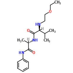 N-2-Ethoxyethyl-Val-Ala-anilide结构式