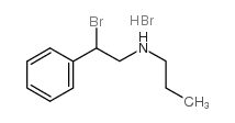 Phenethylamine, beta-bromo-N-propyl-, hydrobromide structure