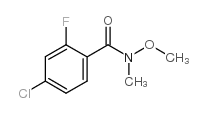 4-氯-2-氟-N-甲氧基-N-甲基苯胺结构式