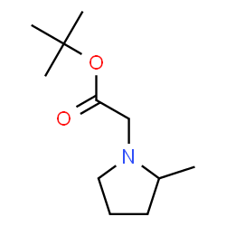 tert-Butyl 2-(2-Methyl-1-pyrrolidinyl)acetate structure